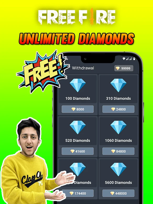 Free Fire Unlimited Diamonds Trick